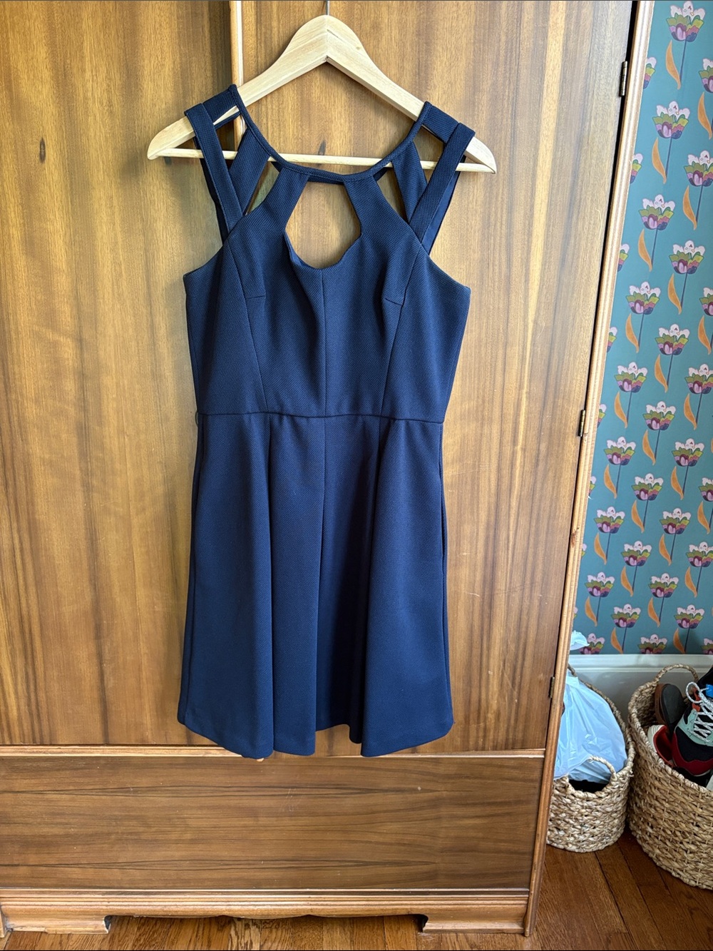 Betsey Johnson Navy Textured Dress